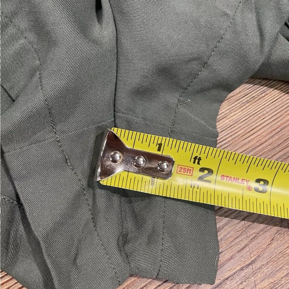 NEW BB Dakota Steve Madden Womens Dress Shorts Tie Waist Size Large Olive Green - Picture 10 of 10